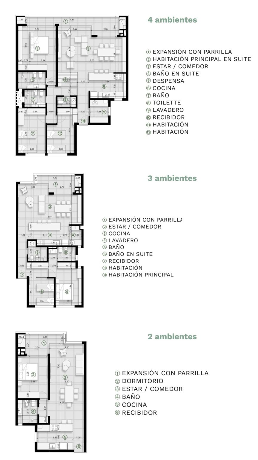 alvear tipologia